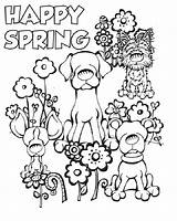 Spring Coloring Kindergarten Pages Activities Printable Via Drawings Kids sketch template