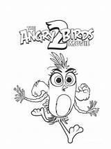 Silver Angry Birds Movie Coloring Pages Fun Kids sketch template
