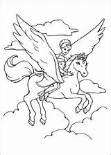 Coloring Pages Barbie Magic Pegasus Horse Girls Kids Printable Print Colorear Para Princess sketch template