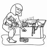 Toys Picking Kids Chores Clip Coloring Pages Colouring sketch template