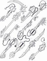 Keyblades sketch template