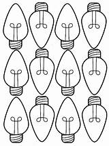 Christmas Coloring Lights Light Bulb Pages Printable Bulbs Drawing Tree Color Sheets Line Getdrawings Traffic Gumdrop Crayola Print Pencil Getcolorings sketch template