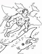 Aquaman sketch template