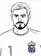 Casillas Iker sketch template