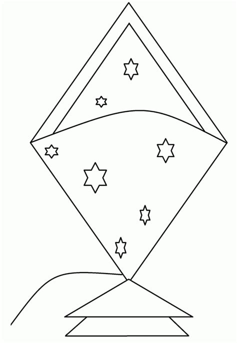 printable kite coloring pages  kids   star coloring