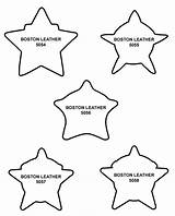 Badge Point Police Outline Security Stars Leather sketch template