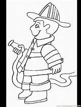 Coloring Fire Fighter Pages Fire4 Color Printable Online Fireman Firefighter Colouring Peoples sketch template