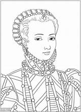 Coloring Historical Model Martin Antoinette Marie Girl Missfeldt Pages Drawing Portraits Drawings sketch template