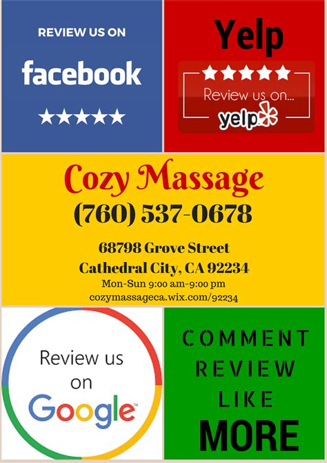 cozy massage cathedral city ca