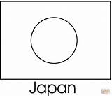 Coloring Flag Pages Japan Printable Drawing Dot sketch template