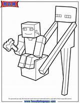 Enderman Hmcoloringpages Hoe Wither sketch template