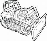 Coloring Bulldozer Pages Construction Getcolorings Getdrawings Printable sketch template