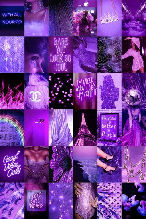 The Best 18 Purple Baddie Aesthetic Collage Wallpaper Quotecentralzone