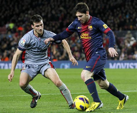 Soccer Lionel Messi Scores Four In Barcelona Win
