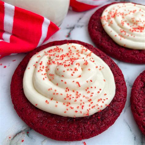 Red Velvet Cookies With Cream Cheese