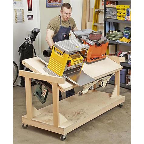flip top tool bench woodworking plan  wood magazine
