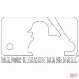 Mlb Coloring Baseball Logo Pages Printable Major League Cubs Dodgers Chicago Sports Team Los Print Dodger Logos Sport Cartoon Athletics sketch template