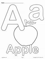 Coloring Pages Letter Alphabet Printable Preschool Letters Sheets Worksheets Colouring Abc Kids Upper Lowercase Toddlers Supplyme Lower Printables Preschoolers Versions sketch template