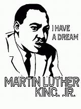 Coloring Luther King Martin Pages Mlk Dream Jr Sheets Popular Coloringhome sketch template