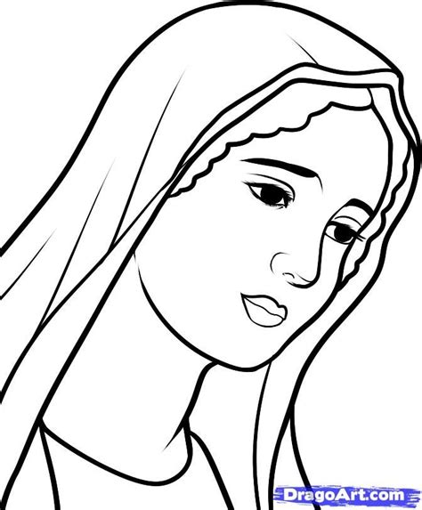 mary virgin mary step  step art pop culture coloring home