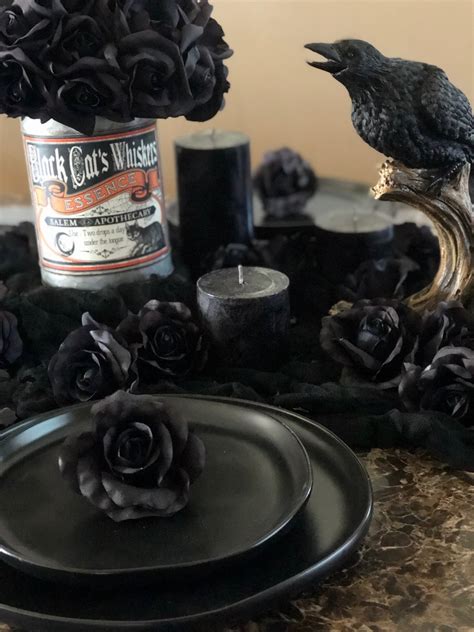 black rose heads artificial flowers wedding centerpieces silk