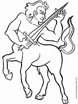 Coloring Pages Centaur Medieval Fantasy Centaurs Sword Colouring Color Printable Kids Cartoon Sheets Found sketch template