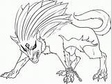 Coloring Pages Wings Wolves Wolf Popular sketch template