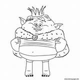 Trolls Coloring Pages Bergens Bubakids sketch template
