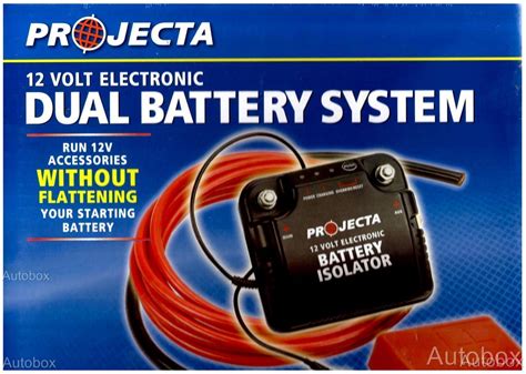 projecta dual battery system isolator kit wd  amp   volt patrol hilux ebay