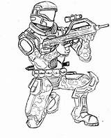Odst Duty Warfare Gears Zombies sketch template