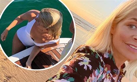Holly Willoughby Basks In Sunshine While Hitting The Beach In The Midst