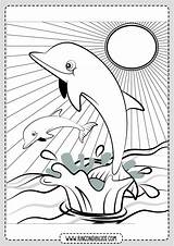 Delfines Saltando sketch template