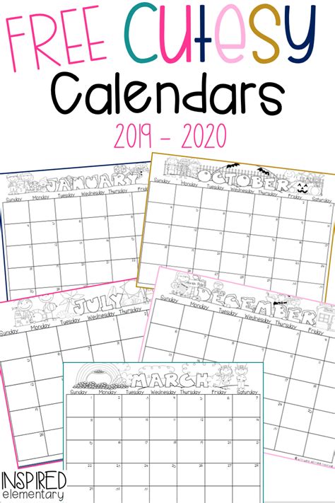 pre  calendar  printable calendar printables  templates