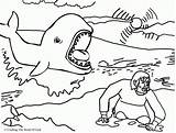 Coloring Jonah Fish Pages Colorear Big Bible Whale Jonas Pez El School Para La Dibujos Sheet Historia Printable Colouring Clipart sketch template