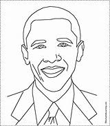 Coloring Obama Pages Barack History African Kids American Presidents President Easy Printable Drawing Printout Template Enchantedlearning Month Bible Print Sheets sketch template