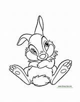 Thumper Bambi Coloring Pages Printable Drawing Disney Book Cute Sketch Flower Template Getdrawings sketch template
