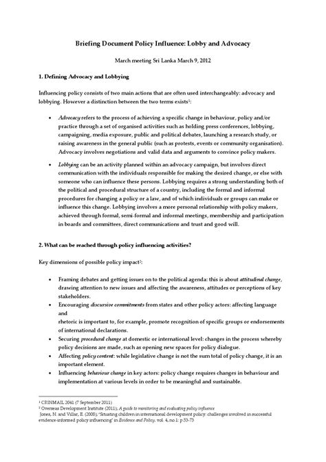 write  policy briefing note    policy briefing note
