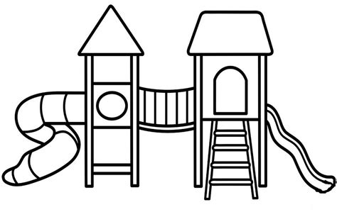 fun playground coloring pages coloring pages
