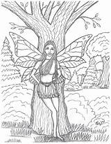 Fairy Coloring Robin sketch template