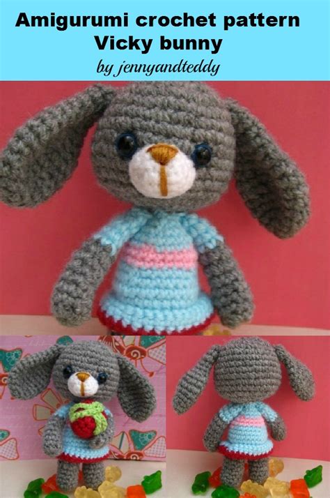 pdf vicky bunny rabbit amigurumi crochet pattern luulla on