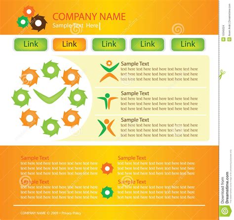 site template stock vector illustration  frame glossy