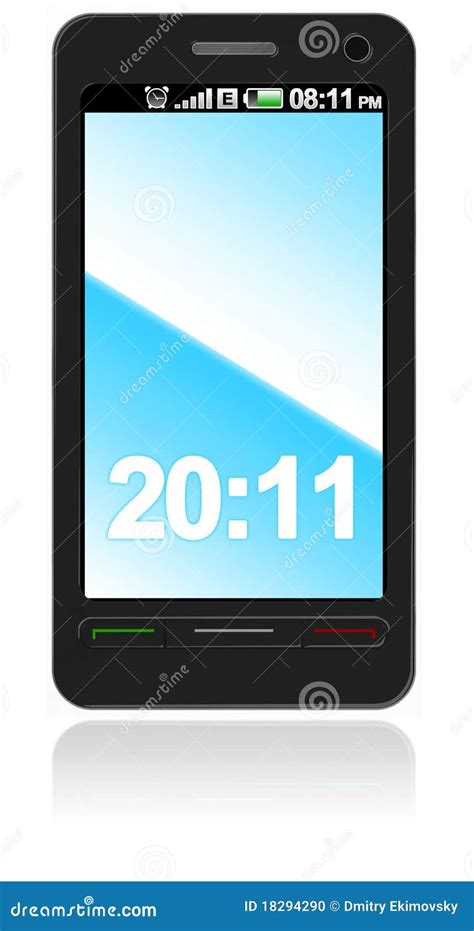abstraktes intelligentes telefon des touch screen stock abbildung