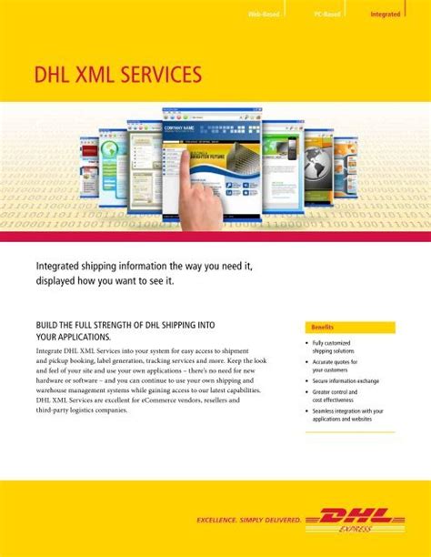 dhl xml services brochure
