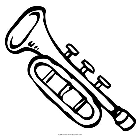 dibujo  colorear trompeta dibujos  imprimir gratis img