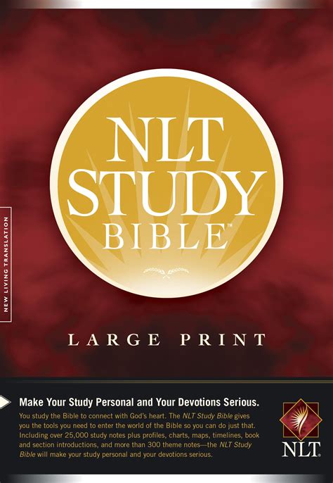 nlt study bible large print red letter hardcover walmartcom