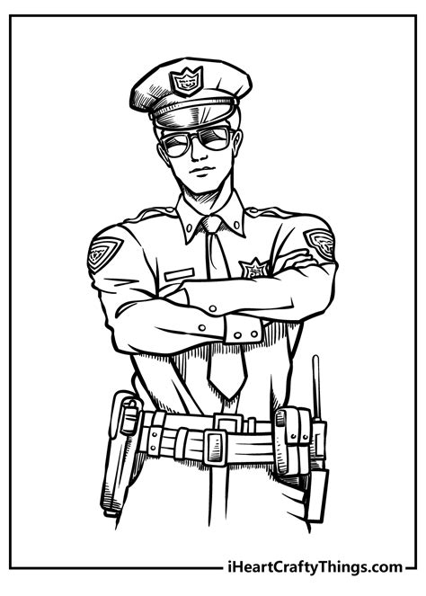 printable police coloring page updated  coloring home