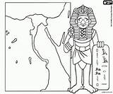 Egipto Colorear Antiguo Faraon Egipcio Imperio sketch template