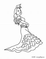 Flamenco Vestidos Flamenca Disfraces sketch template