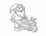 Dwarf Wheelbarrow Coloring Coloringcrew Pages Fairies Goblins Grumpy Gnome sketch template
