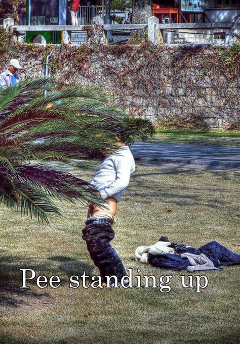Pee Standing Up